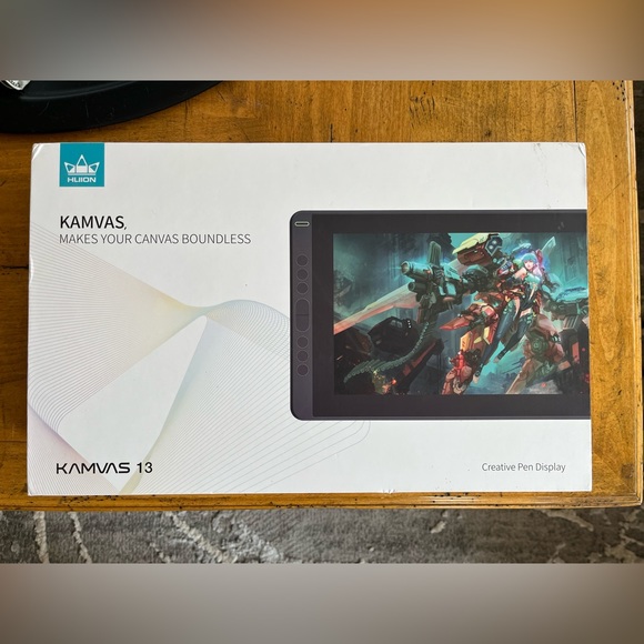 Huion Kamvas 13 Graphics Drawing Pen Tablet - Black (GS1331) - Picture 2 of 4